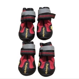 My Busy Dog Red and Black Dog Shoes Size 2